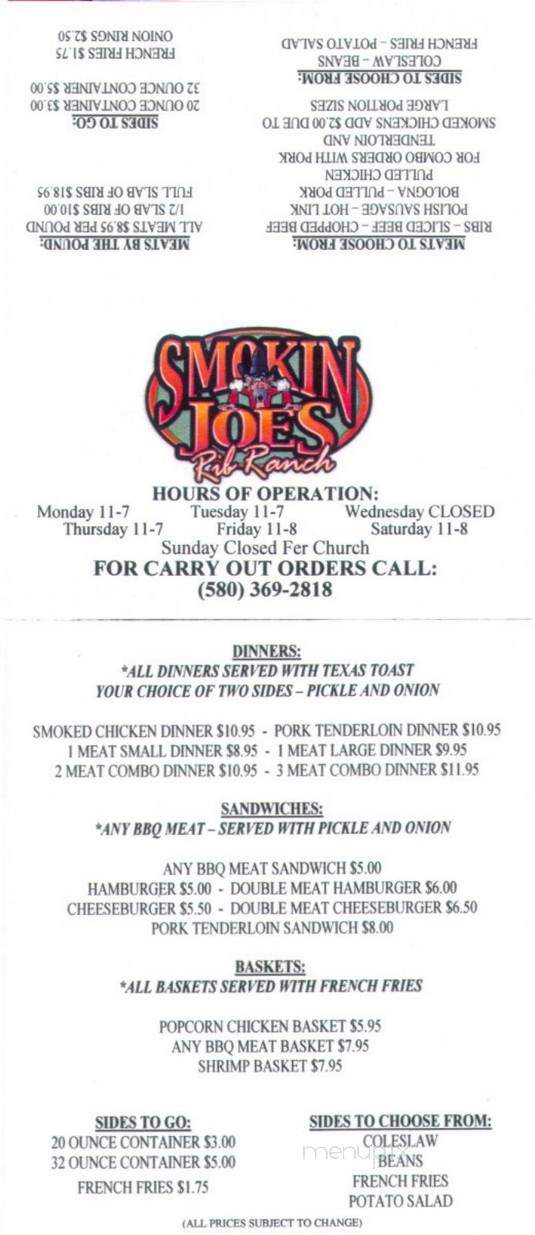 Smokin' Joe's BBQ & RV Park - Davis, OK