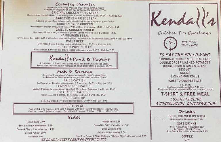 Kendall's Restaurant - Altus, OK