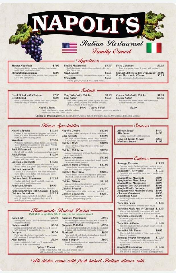 Napolis Italian Restaurant - Tahlequah, OK