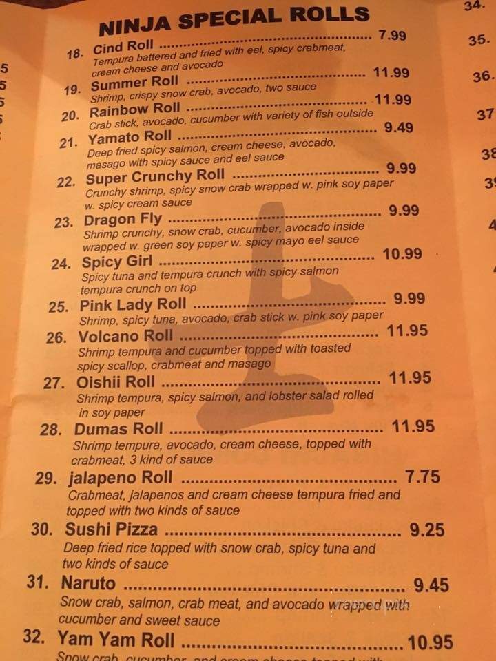 Ninja Sushi Steakhouse - Pratt, KS