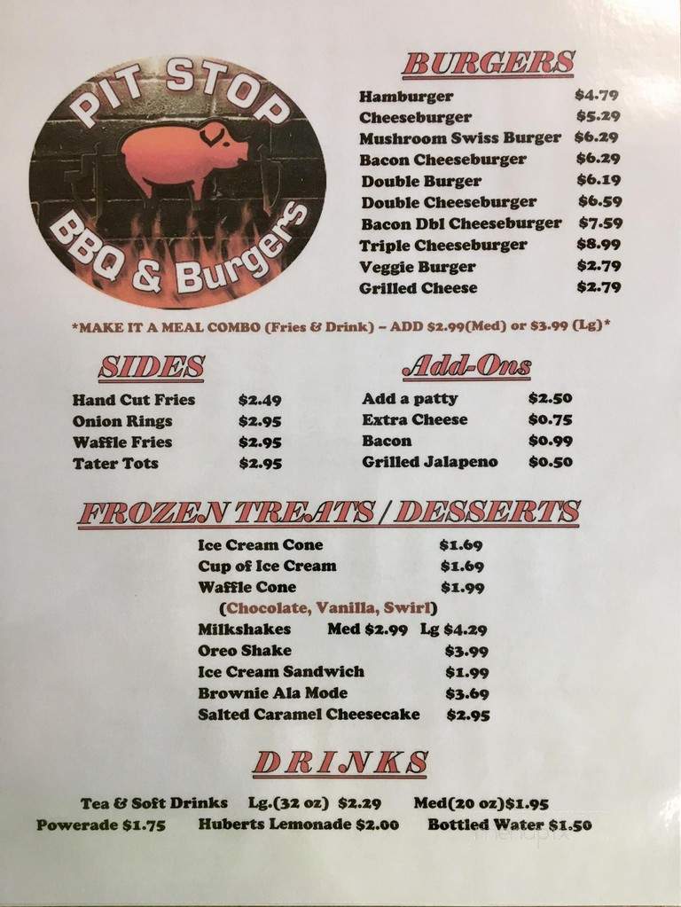 Pit Stop BBQ & Burgers - Hugo, OK