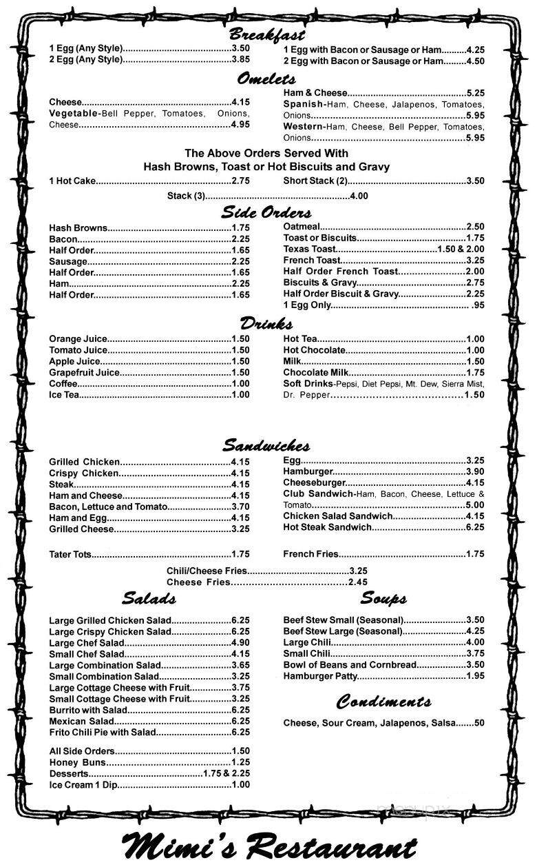 Mimi's Restaurant - Pauls Valley, OK