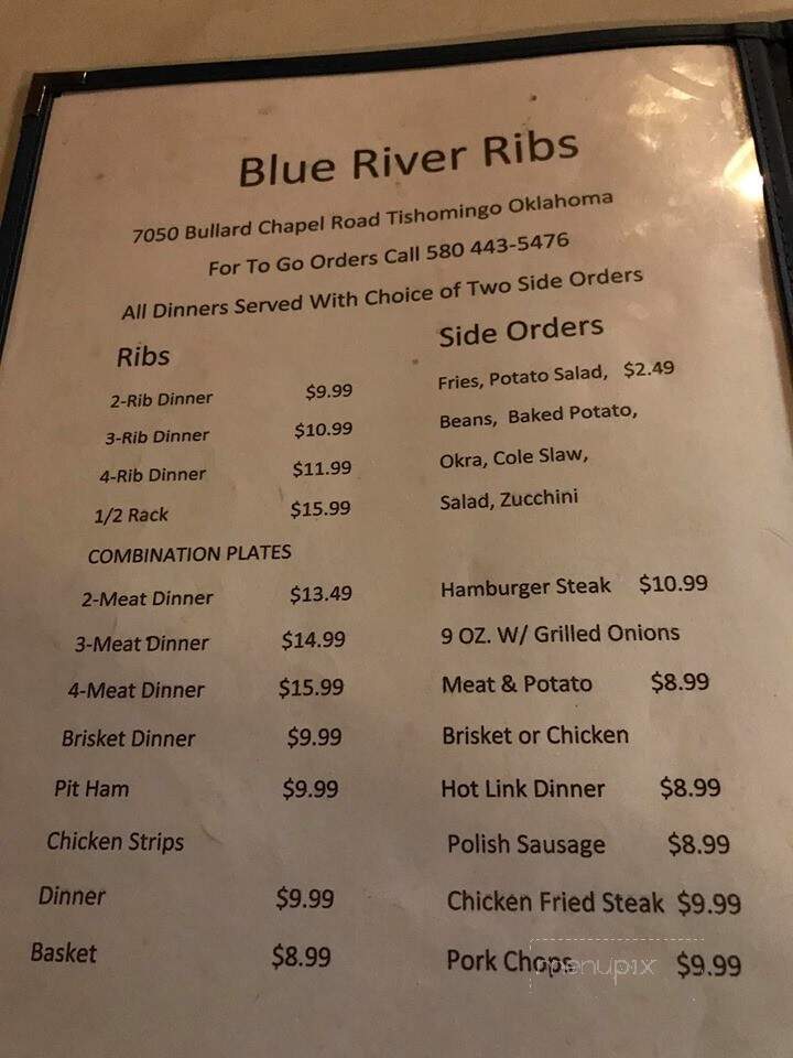 Blue River Ribs - Tishomingo, OK