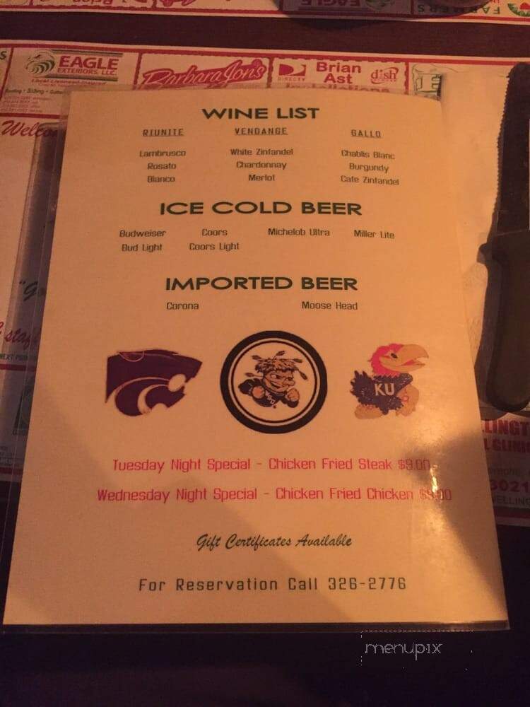 Andy's Supper Club - Wellington, KS