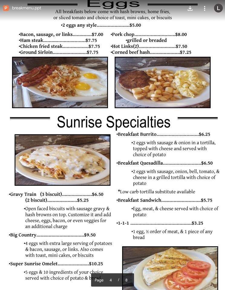 Sunrise Cafe - Kingfisher, OK