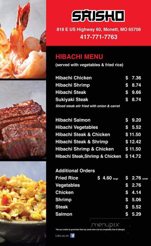 Saisho Hibachi + Sushi - Monett, MO