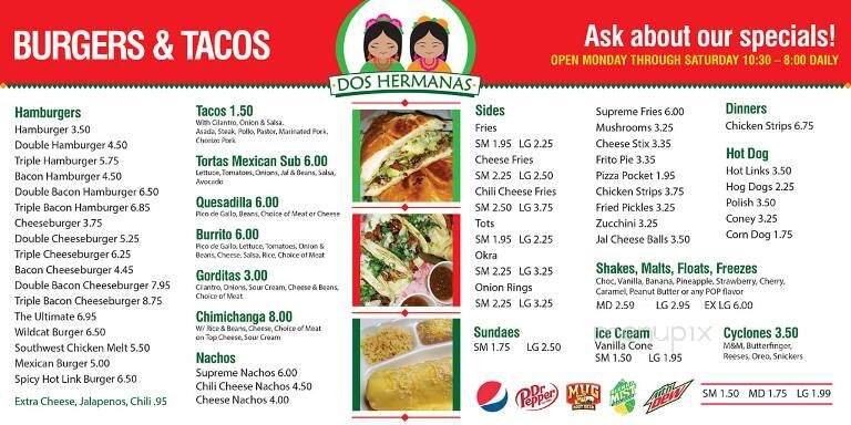 Dos Hermanas Burgers & Mexican Food - Chouteau, OK