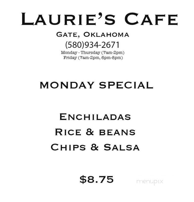 Laurie's Cafe - Gate, OK