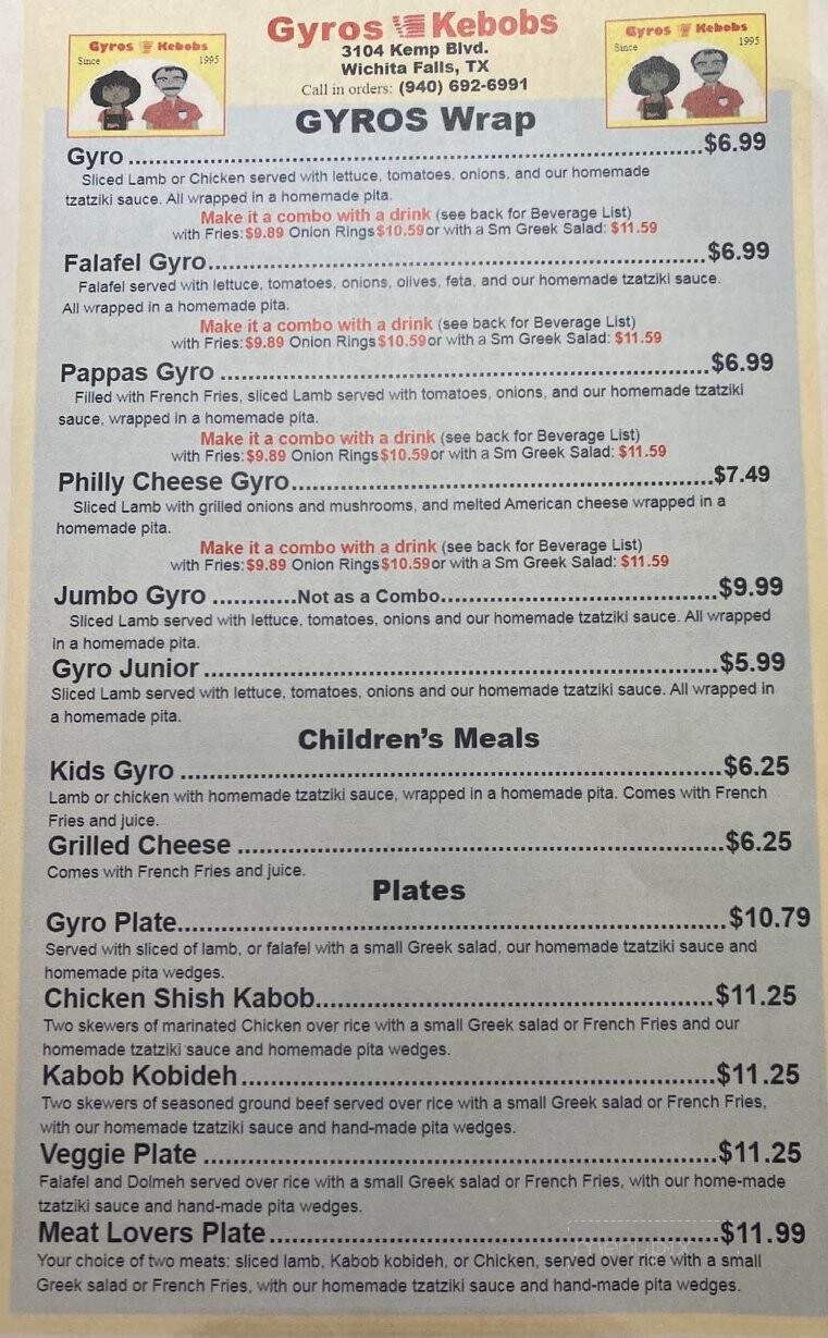 Gyros & Kebobs - Wichita Falls, TX