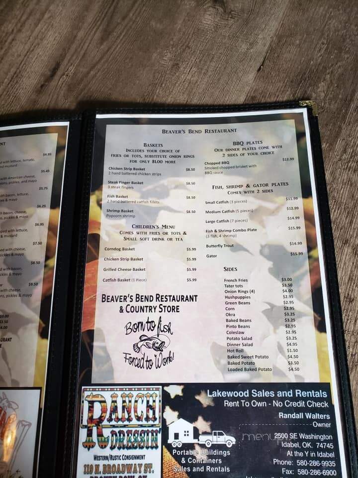 Beavers Bend Restaurant - Broken Bow, OK