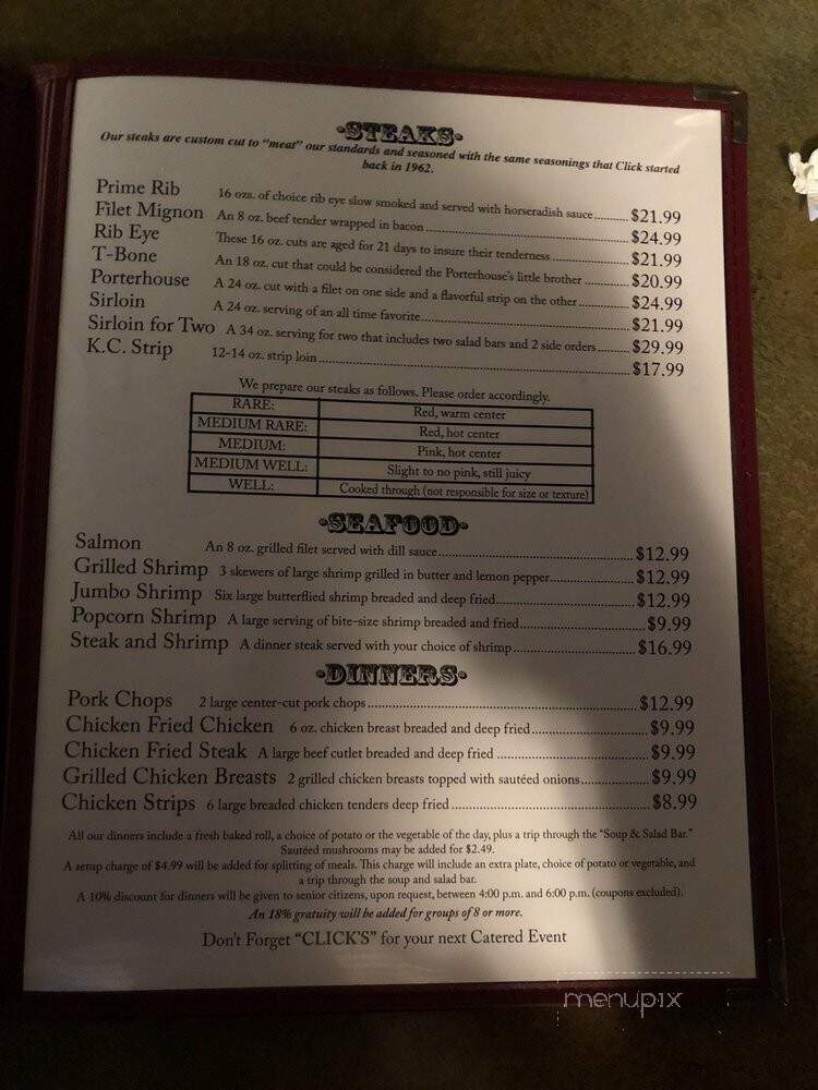 Click's Steakhouse - Pawnee, OK