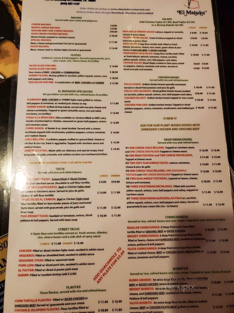 El Matador Restaurant - Denton, TX