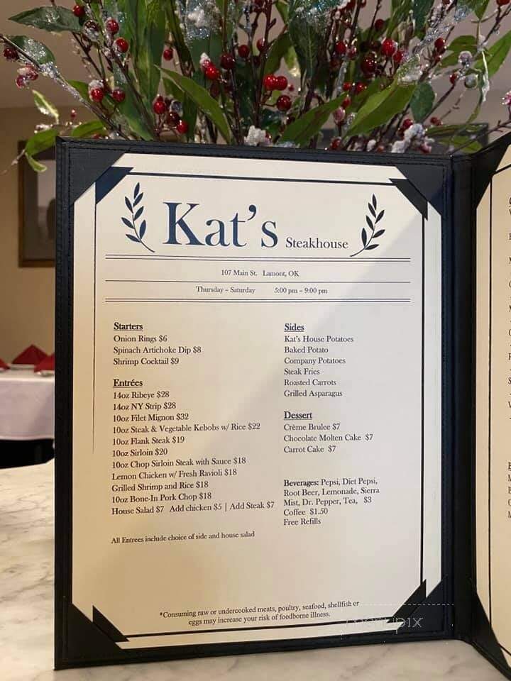 Kat's Steakhouse - Lamont, OK