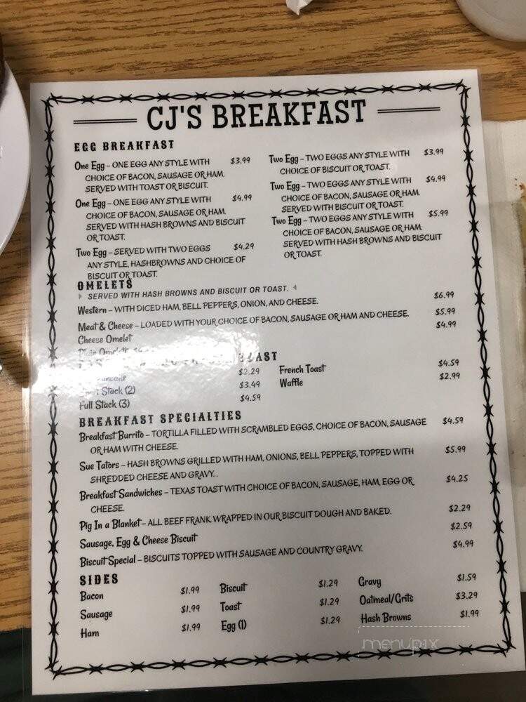 CJs Cafe - Detroit, TX