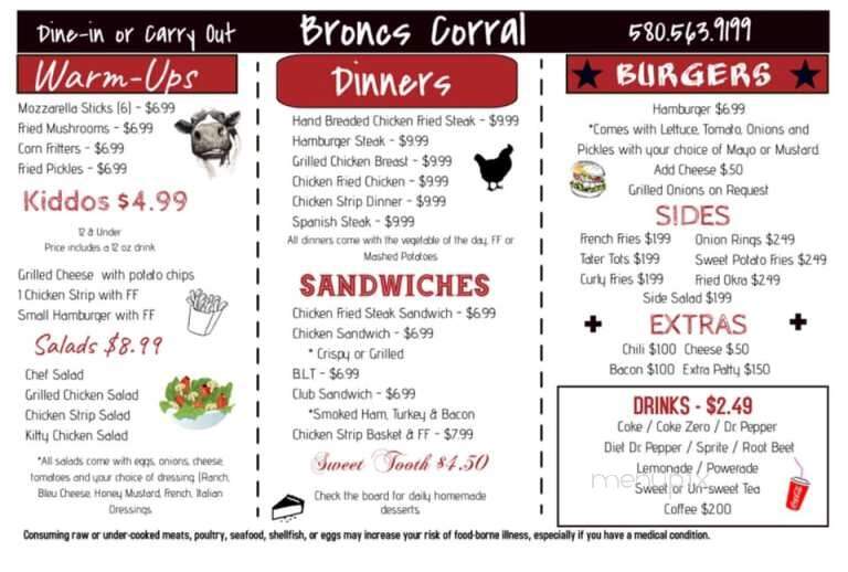 Bronc's Corral Cafe - Blair, OK