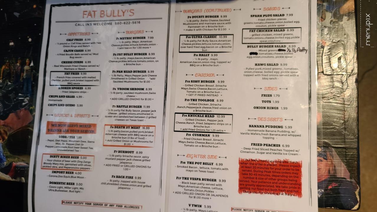 Fat Bully's - Sulphur, OK