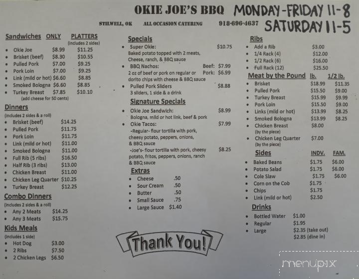 Okie Joes BBQ - Stilwell, OK